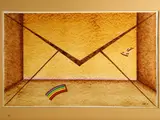 Giuliano Ghelli, Composition with letter 1989