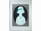 Antonio Bueno, Female portrait, lithograph