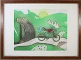 Luca Alinari, Landscape, lithograph