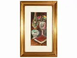 Ennio Lovatti, Still life, oil on tablet