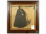 William Nicholson, The Queen, woodcut