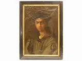 Angelo Mambriani, Portrait, oil on canvas