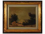 Tuscan Marina by Gino Romiti, oil on hardboard, offered Mar 2022