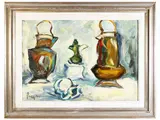 Enzo Pregno, Still life, oil on canvas