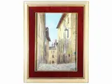 Alfredo Pieracci, Glimpse of the country, oil on panel
