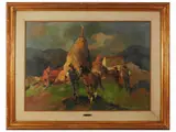 Maremma by Carlo Domenici, oil on hardboard, offered Mar 2022