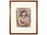 Female figure by Magdalena Rădulescu, pastel on paper, offered Mar 2022
