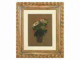 Marcello Boccacci, Flowerpot, oil on panel