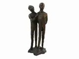Quinto Martini, Two friends, bronze figural group
