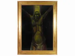 Christ by Alfio Rapisardi, oil on canvas, offered Mar 2022