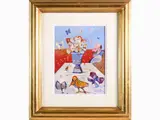 Still life and figure by Antonio Possenti, 1933, oil on canvas board, offered Mar 2022