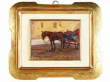 Giorgio Luxardo, Cavallo con calesse Piazza della Signoria