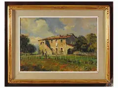 Rustico 1967 by Francesco Maria Pieri, oil on canvas, offered Mar 2022