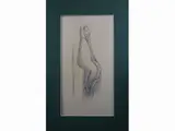 Emy Roeder, Figure 1946, pencil on paper laid on cardboard