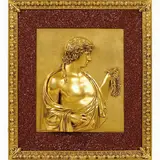 A. Röhrich by Paola Romano, 1830, plaque with giltbronze high-relief depicting "Apollo's profile", offered Jun 2019