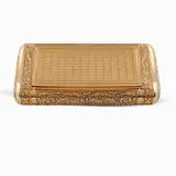 Ferdinand de Braekeleer, 18kt gold snuffbox, rectangular shape