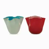 Fulvio Bianconi, Two bicolor glass vases