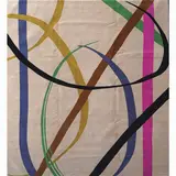 Giò Ponti by Gio Ponti, 1891, "Lettera disegnata multicolor" carpet, offered Nov 2018