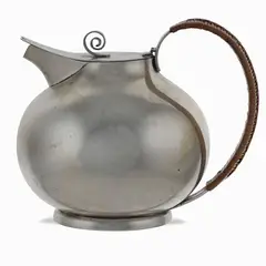 Carlo Preda, Silver teapot, 1934, Ricci silversmith - Alessandria