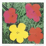 Andy Warhol, Flowers, screenprint a colori