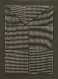 Alberto Biasi, Senza titolo, 1973, card serigrafato and plexiglass on compensato