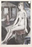 Paul Delvaux, L'Idole, screenprint a colori
