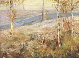 Ludovico Cavaleri, Campagna, oil on panel