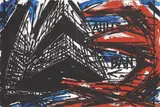 Vinicio Berti, Grande Incontro-Scontro Costruttivo AH, 1988, acrylic on canvas