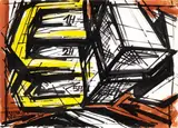 Vinicio Berti, Incontro tra costruttivi AH-2-3, 1974, oil on cardboard