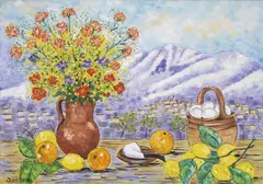 Natura Morta by Michele Cascella, oil on canvas, offered Nov 2016