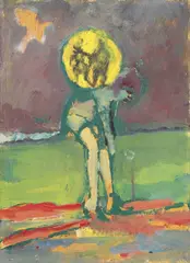 Figura by Mino Maccari, oil on panel, offered Nov 2016