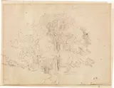 Camille Pissarro, Printemps, 1860, pencil on paper