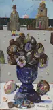 Senza titolo by Antonio Possenti, 1973, oil on canvas board, offered Nov 2016