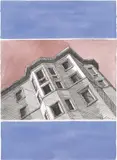 Marco Petrus, Studio per «Parlare alle case», 2009, etching and watercolour on paper