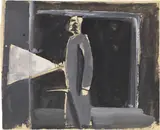 Figura con lampada by Mario Sironi, tempera and mixed media on paper, offered Nov 2016