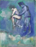Capriccio by Mino Maccari, oil on canvas board, offered Nov 2016