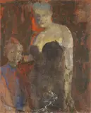 Ugo Attardi, Figure, 1960, oil on canvas