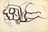 Nudo by Renato Guttuso, 1955, ink on paper, offered Nov 2016