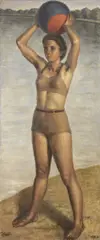 Giacomo Gabbiani, Bagnante, 1938, oil on canvas