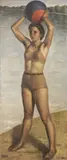 Giacomo Gabbiani, Bagnante, 1938, oil on canvas