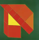 Achille Perilli, Nel cuore delle cose, 2005, oil and mixed media on canvas
