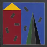 Senza titolo by Franco Angeli, enamel on canvas, offered Nov 2016