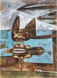 Gianni Dova, Viaggi d'uccelli, 1961, oil on canvas