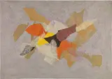 Giulio Turcato, Collage, 1971, collage and mixed media on canvas