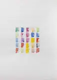 Alighiero Boetti, Senza titolo (Millenovecentottantacinque), 1985, mixed media on paper