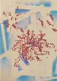Alighiero Boetti, Senza titolo (Uno dei tre quadri muti senza scrittura), 1988, mixed media on paper