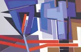 Situazione di contrasto by Gualtiero Nativi, 1983, acrylic on canvas, offered Nov 2016