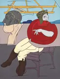 Valerio Adami, Parnasse, 1981, acrylic on canvas