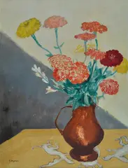Flowers in the jug by Guido Peyron, Sign at the bottom to the left., offered Jun 2024