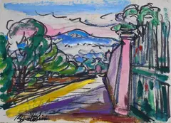 Landscape by Luigi Bartolini, Sign at the bottom to the left., offered Jun 2024